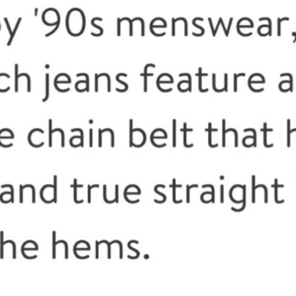 We Wore What High Rise  Dad Jean       W/Chain Belt Stretch Denim. - Picture 9 of 10